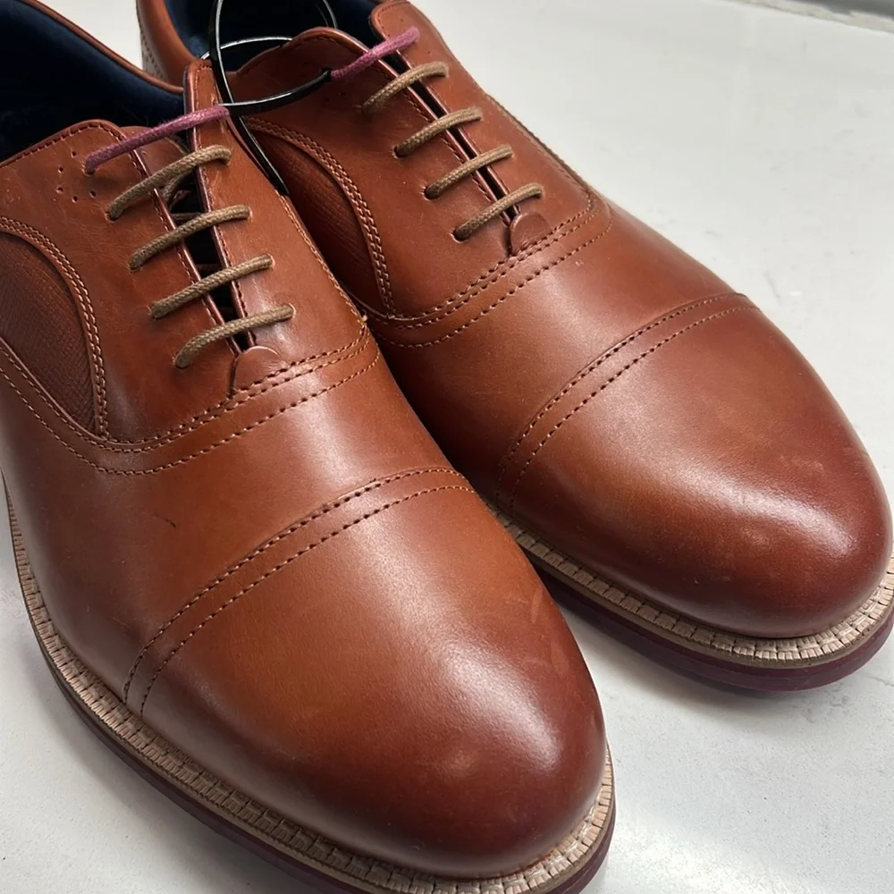 Ted Baker Men's Tan‎ Quidion Oxford Shoe Size 10 New